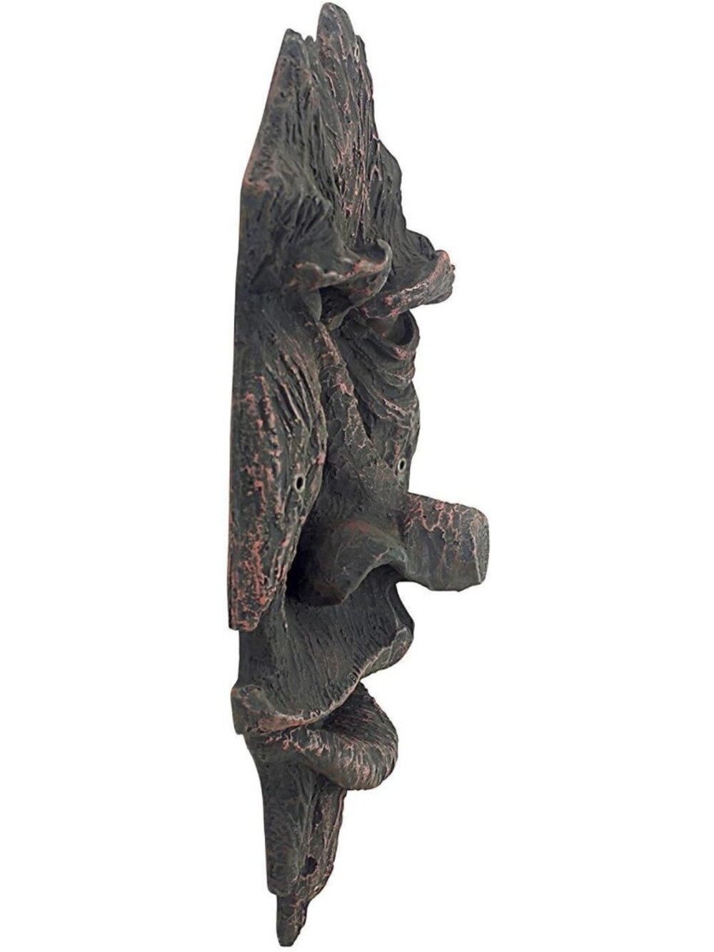 15” Greenman Tree Face Wall Sculpture - Indoor/Outdoor Fantasy Decor, Cast Stone - Picture 5 of 7